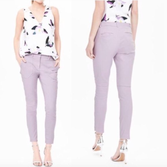 Banana Republic Sloan Utility Pants in Pale Lavender size 2 (W30 X L27.5) - Picture 1 of 7